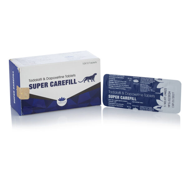 Super Carefill (Тадалафил 20 мг. + Дапоксетин 60 мг.) 10 табл. х 80 мг.