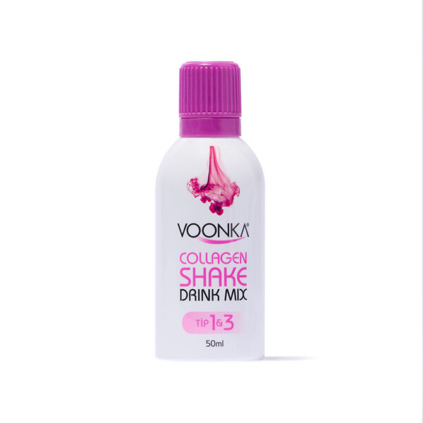 Voonka Collagen Beauty Shake - Orange-Peach Flavored Food Supplement Containing Collagen, HA, Grape Seed Extract and Green Tea Extract - 15 бут. х 50 мл.