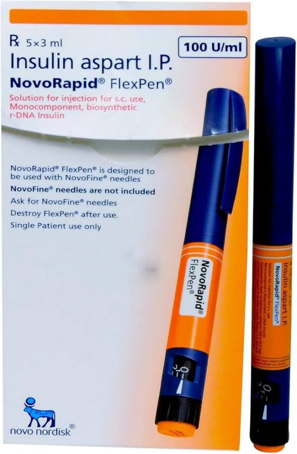 NovoRapid FlexPen (НовоРапид ФлексПен) - 5 писалки x 3 мл.