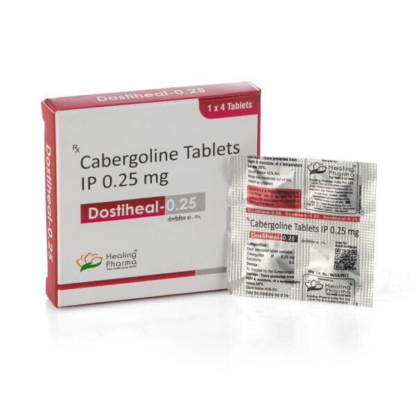 Dostiheal-0.25 (Cabergoline) - 4 табл. х 0,25 мг.
