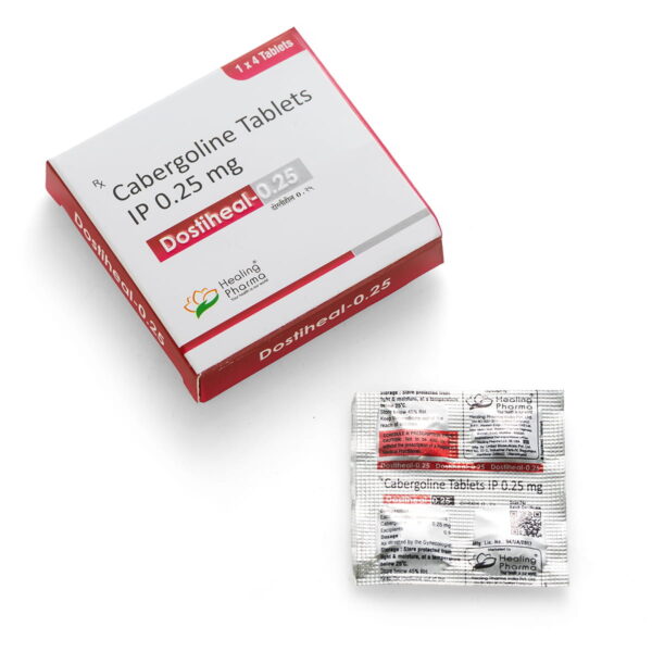 Dostiheal-0.25 (Cabergoline) - 4 табл. х 0,25 мг.