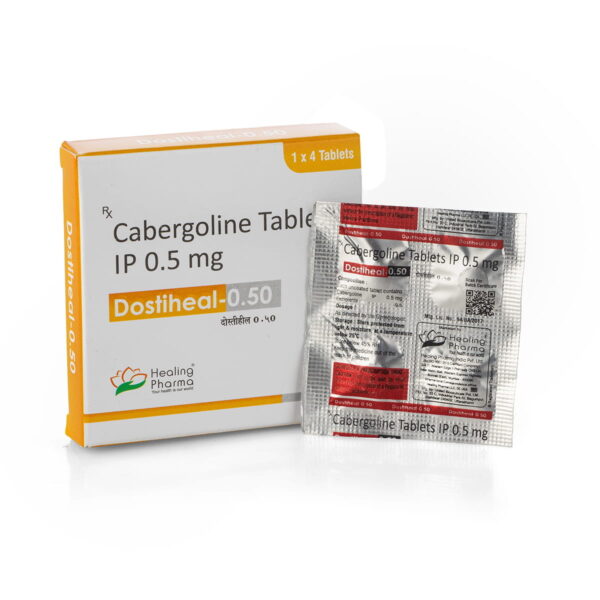 Dostiheal-0.5 (Cabergoline) - 4 табл. х 0,5 мг.