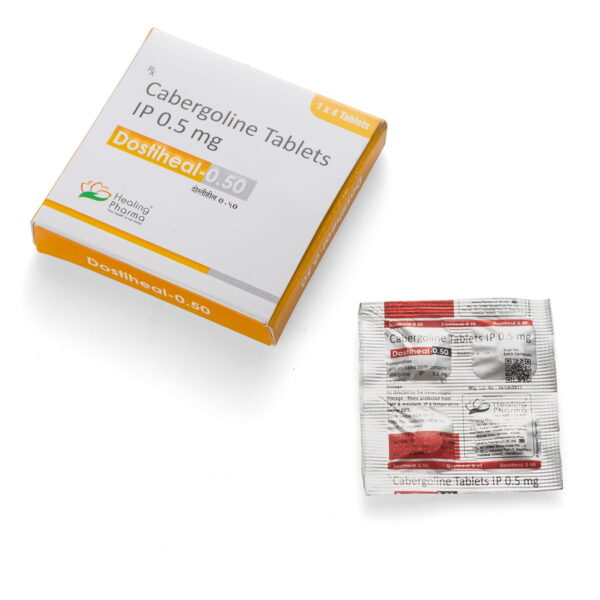 Dostiheal-0.5 (Cabergoline) - 4 табл. х 0,5 мг.
