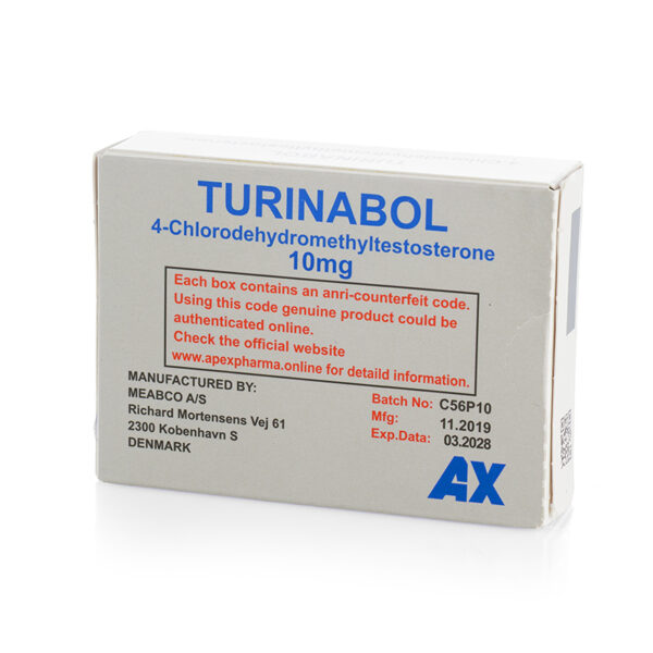 Turinabol (4-chlorodexydromethyltestosterone) – 100 табл. x 10 мг.