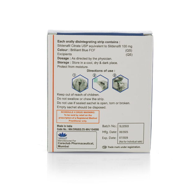 CareForce ODS 100 – Sildenafil Oral Strips  - 10 x 100 мг.